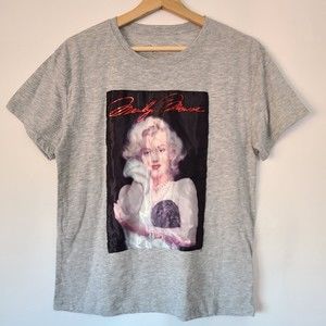 Marilyn Monroe Men's Gray T-Shirt - Size M